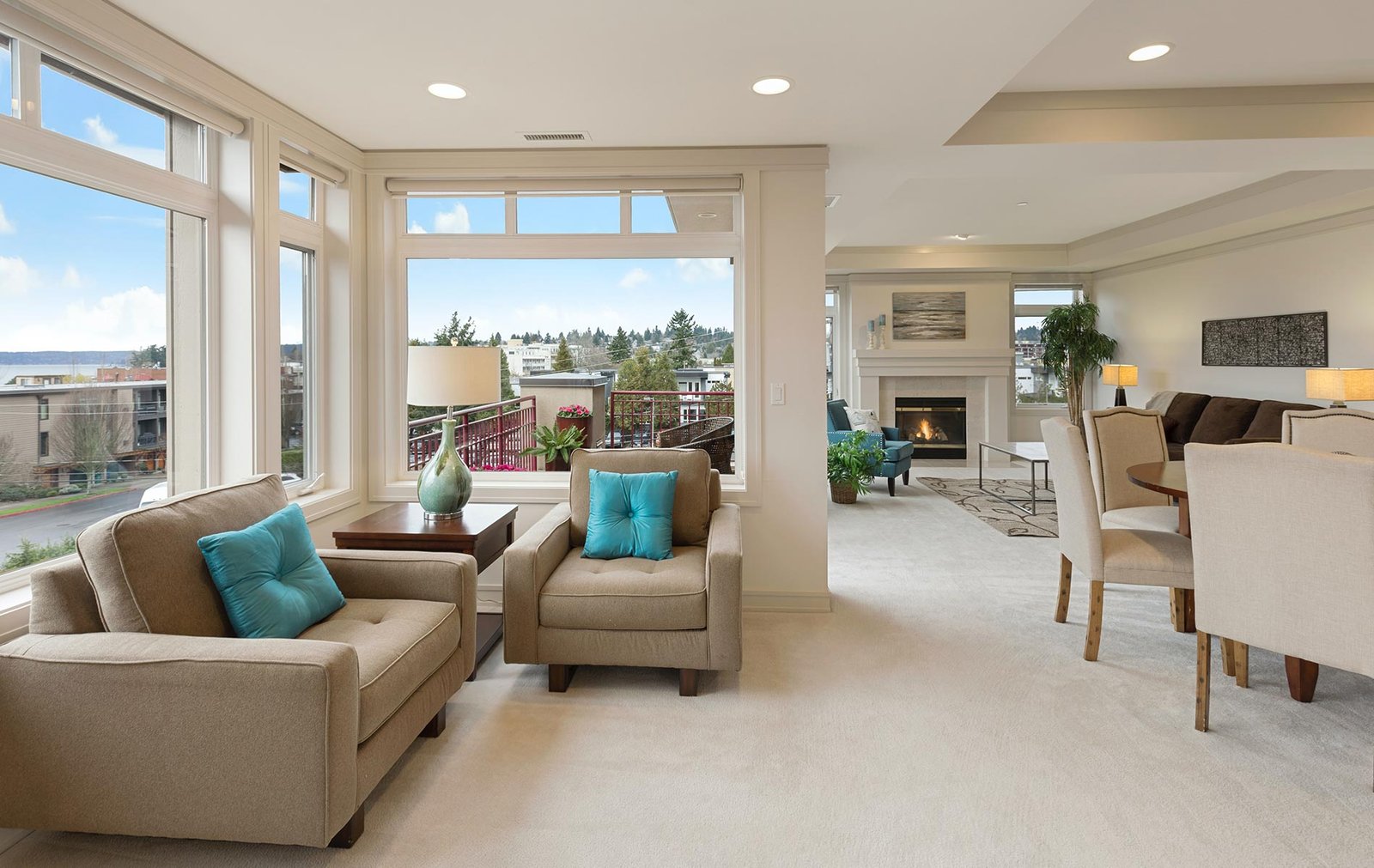 Sala con vista al exterior